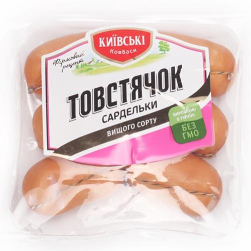 Сардельки Товстячок вищ.сорт КИЇВСЬКІ КОВБАСИ