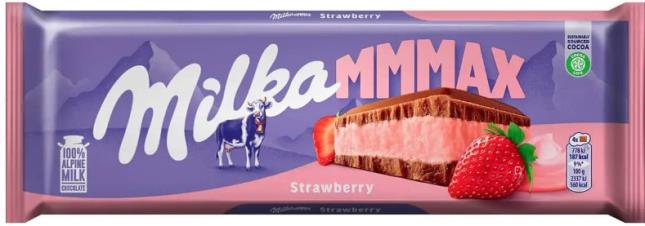 Шоколад молочний Milka Полуниця 300 г