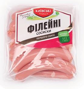Сосиски Філейні 1-й сорт КИЇВСЬКІ КОВБАСИ
