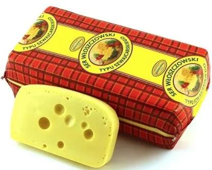 Сир твердий Швейцарський Wloszczowa 45%