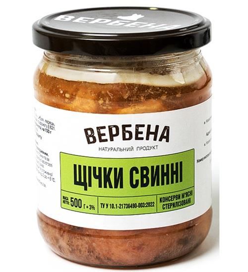 Консерва Щічки свинні Вербена 500 г