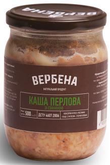 Консерва Каша перлова зі свининою Вербена 500 г