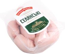 Сардельки Селянські вищ.сорт КРАКОВЕЦЬКІ КОВБАСИ